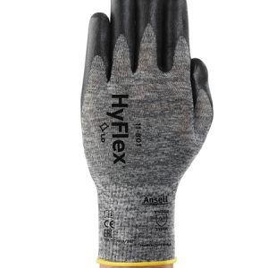 Ansell HyFlex 11-801 Professional Work Gloves, Abrasion Resistant Nitrile Coating with Firm Grip, Multipurpose Protection Gloves, Mechanical and Industrial Safety - Image 4