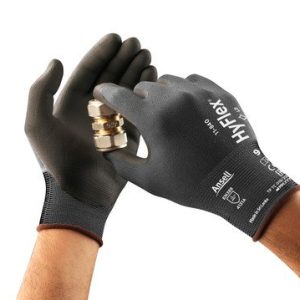 Ansell HyFlex 11-840 Professional Work Gloves, Abrasion Resistant Nitrile Coating with Firm Grip, Multipurpose Protection Gloves, Mechanical and Industrial Safety - Image 6