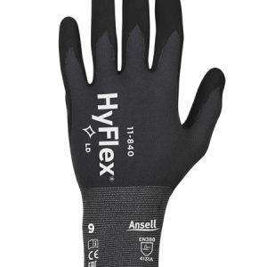 Ansell HyFlex 11-840 Professional Work Gloves, Abrasion Resistant Nitrile Coating with Firm Grip, Multipurpose Protection Gloves, Mechanical and Industrial Safety - Image 7