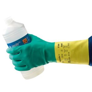 Ansell AlphaTec 87-900 Multi-Purpose Work Gloves, Chemical Resistant, Durable Design, Strong Grip, Cotton Flocked, Industrial Safety Glove in Latex - Image 3